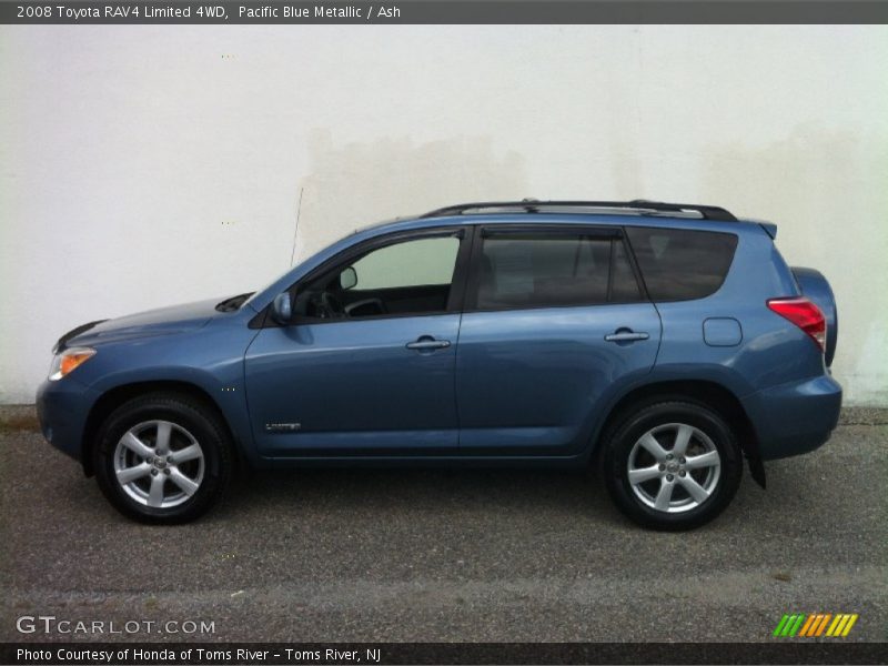 Pacific Blue Metallic / Ash 2008 Toyota RAV4 Limited 4WD