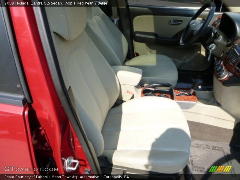 Apple Red Pearl / Beige 2009 Hyundai Elantra GLS Sedan