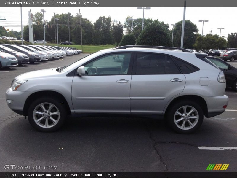 Tungsten Pearl / Light Gray 2009 Lexus RX 350 AWD