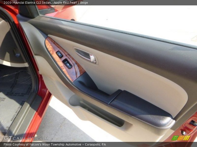Apple Red Pearl / Beige 2009 Hyundai Elantra GLS Sedan