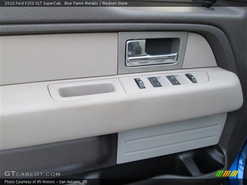 Blue Flame Metallic / Medium Stone 2010 Ford F150 XLT SuperCab