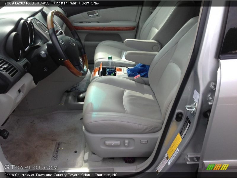 Tungsten Pearl / Light Gray 2009 Lexus RX 350 AWD