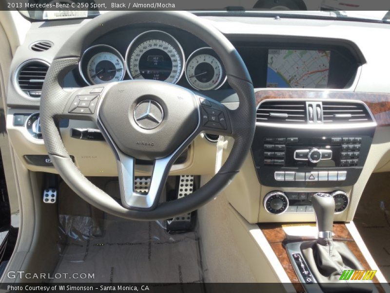 Black / Almond/Mocha 2013 Mercedes-Benz C 250 Sport
