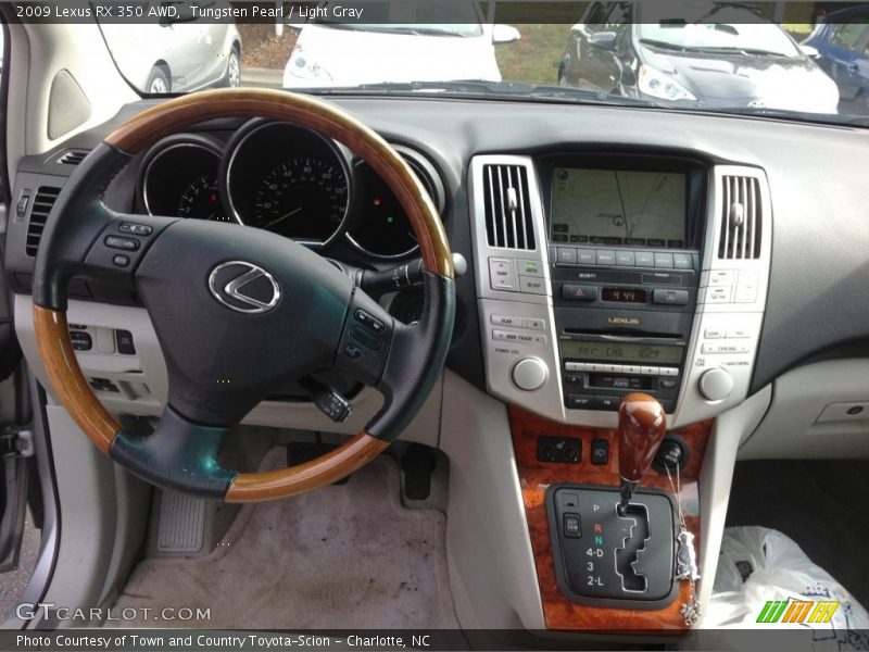 Tungsten Pearl / Light Gray 2009 Lexus RX 350 AWD
