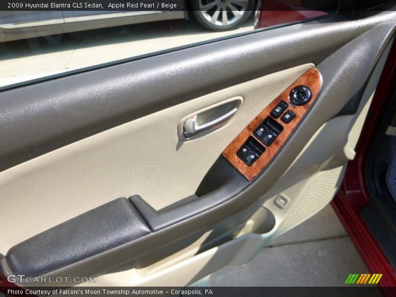 Apple Red Pearl / Beige 2009 Hyundai Elantra GLS Sedan