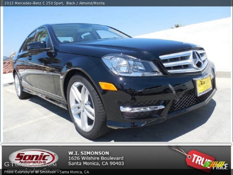 Black / Almond/Mocha 2013 Mercedes-Benz C 250 Sport