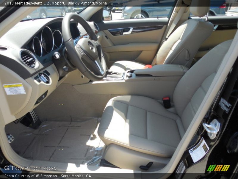 Black / Almond/Mocha 2013 Mercedes-Benz C 250 Sport