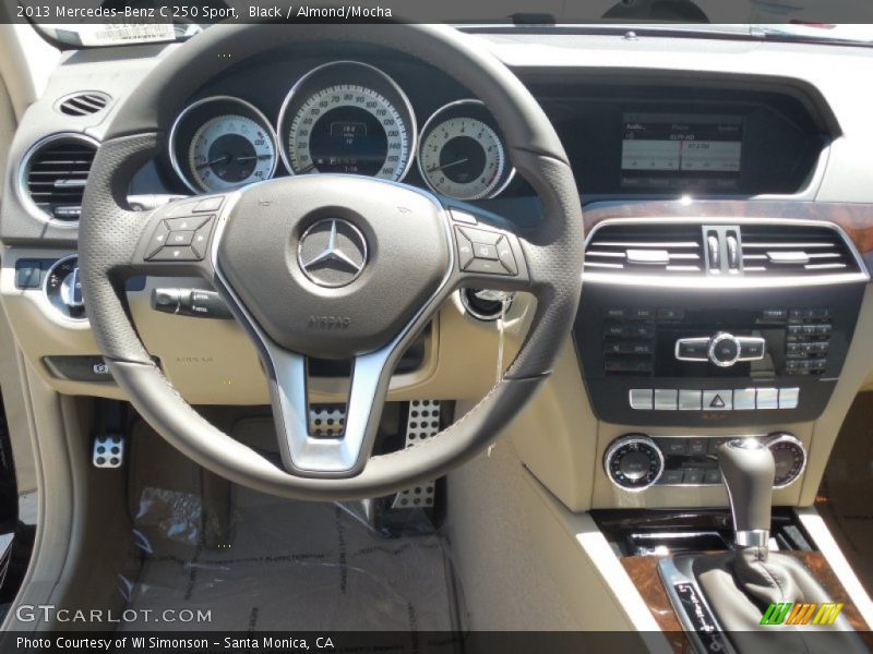 Black / Almond/Mocha 2013 Mercedes-Benz C 250 Sport