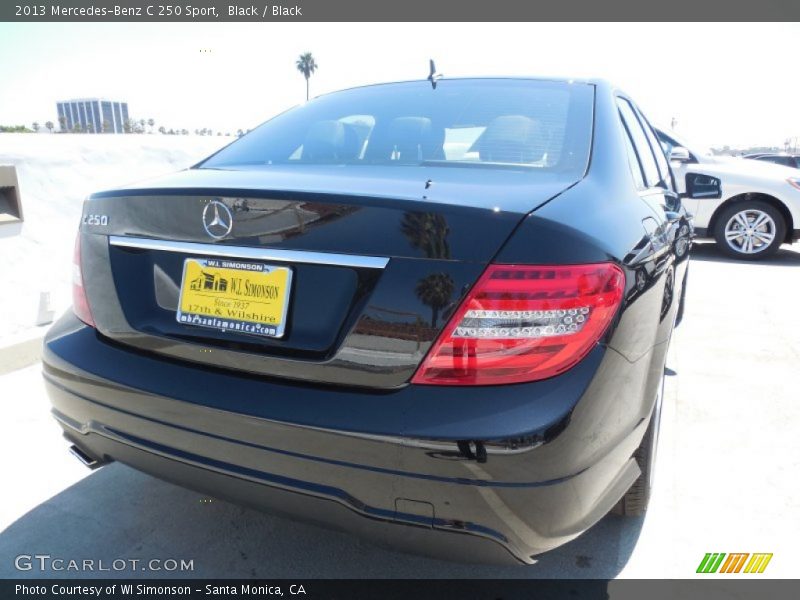 Black / Black 2013 Mercedes-Benz C 250 Sport