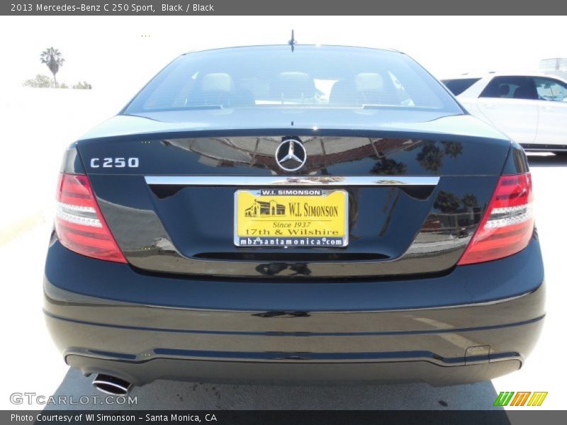 Black / Black 2013 Mercedes-Benz C 250 Sport