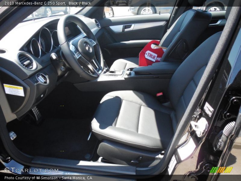 Black / Black 2013 Mercedes-Benz C 250 Sport