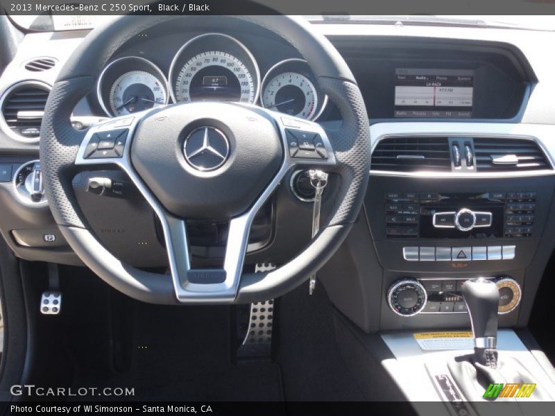 Black / Black 2013 Mercedes-Benz C 250 Sport