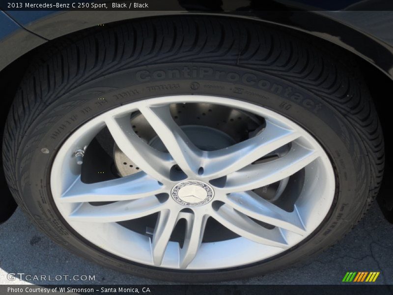 Black / Black 2013 Mercedes-Benz C 250 Sport