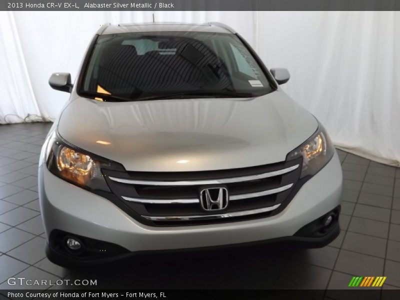 Alabaster Silver Metallic / Black 2013 Honda CR-V EX-L