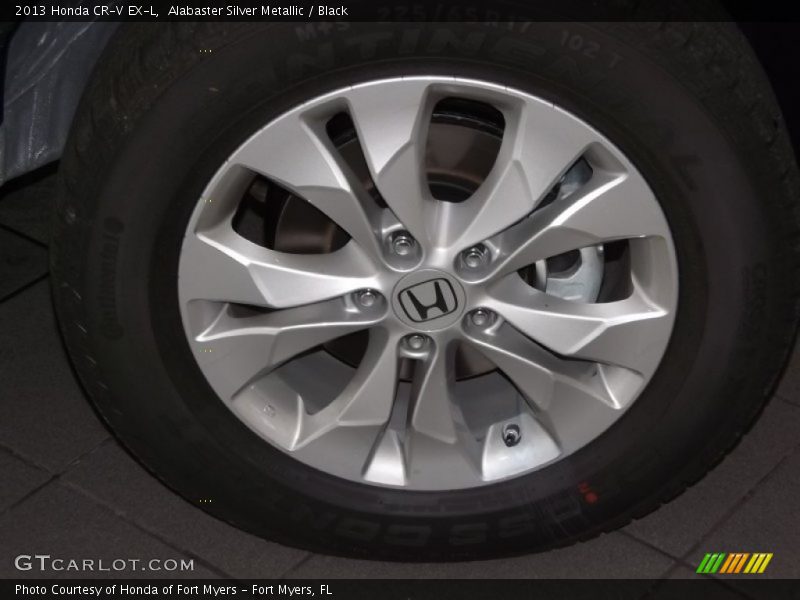 Alabaster Silver Metallic / Black 2013 Honda CR-V EX-L