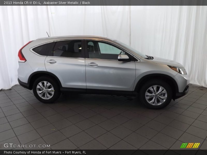 Alabaster Silver Metallic / Black 2013 Honda CR-V EX-L