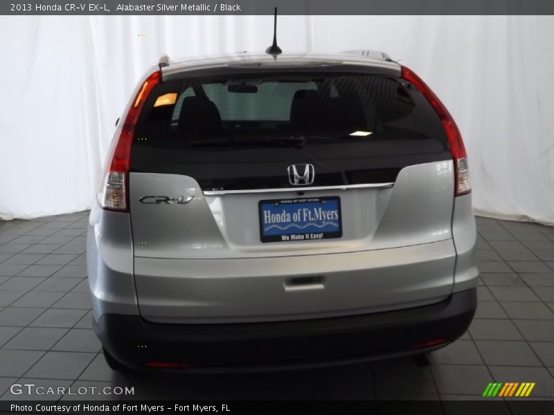 Alabaster Silver Metallic / Black 2013 Honda CR-V EX-L