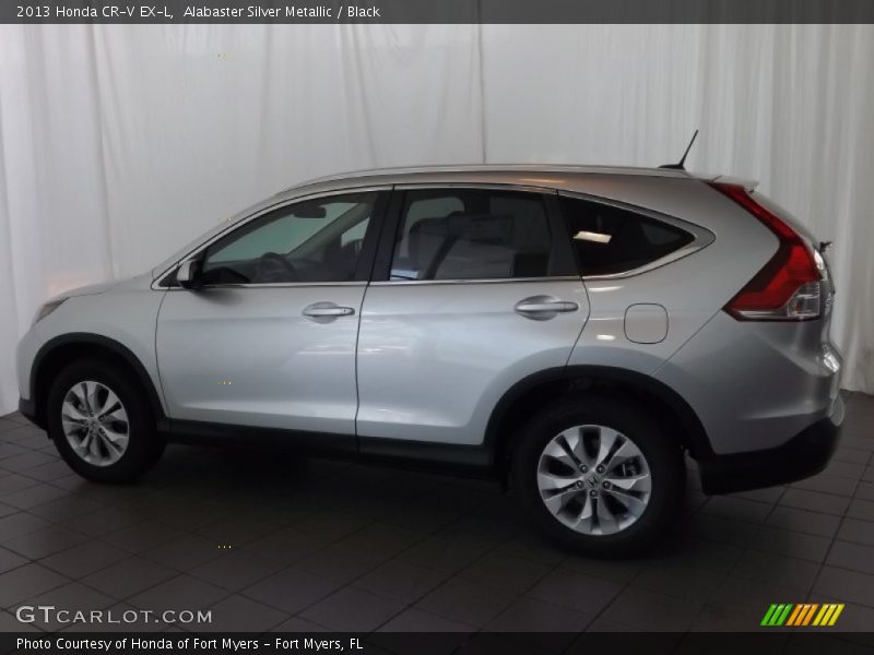 Alabaster Silver Metallic / Black 2013 Honda CR-V EX-L