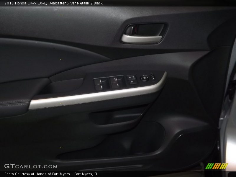 Alabaster Silver Metallic / Black 2013 Honda CR-V EX-L