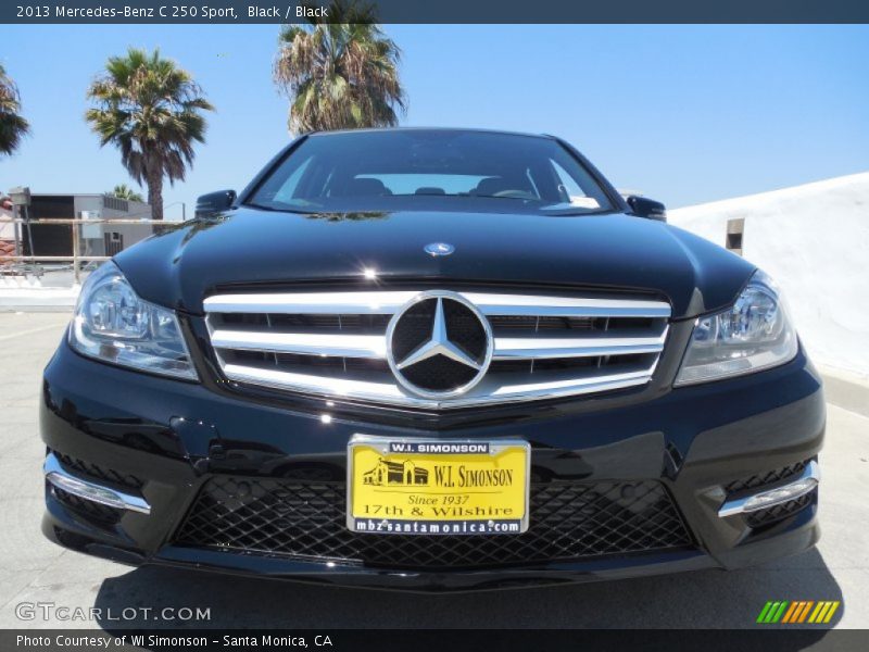 Black / Black 2013 Mercedes-Benz C 250 Sport