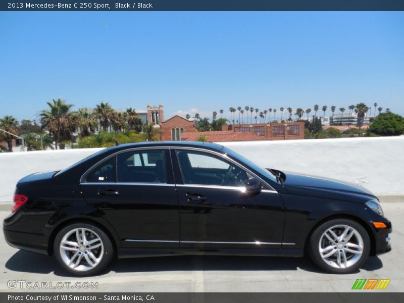 Black / Black 2013 Mercedes-Benz C 250 Sport
