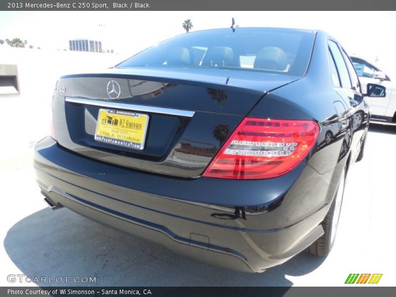 Black / Black 2013 Mercedes-Benz C 250 Sport