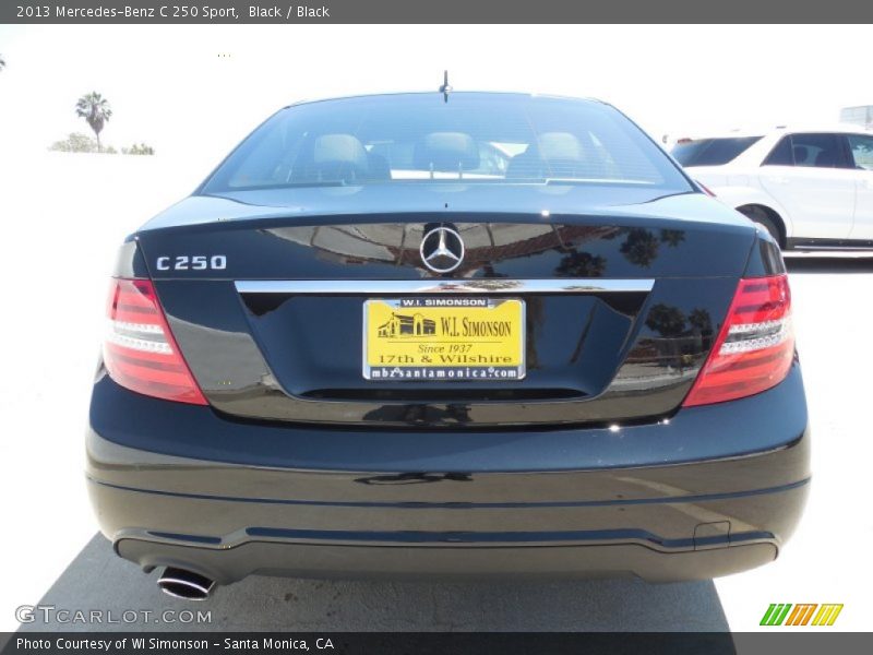 Black / Black 2013 Mercedes-Benz C 250 Sport