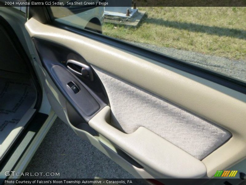 Sea Shell Green / Beige 2004 Hyundai Elantra GLS Sedan