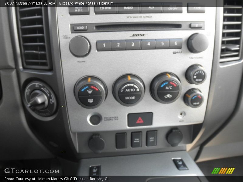 Blizzard White / Steel/Titanium 2007 Nissan Armada LE 4x4