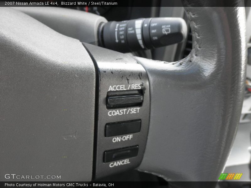 Blizzard White / Steel/Titanium 2007 Nissan Armada LE 4x4