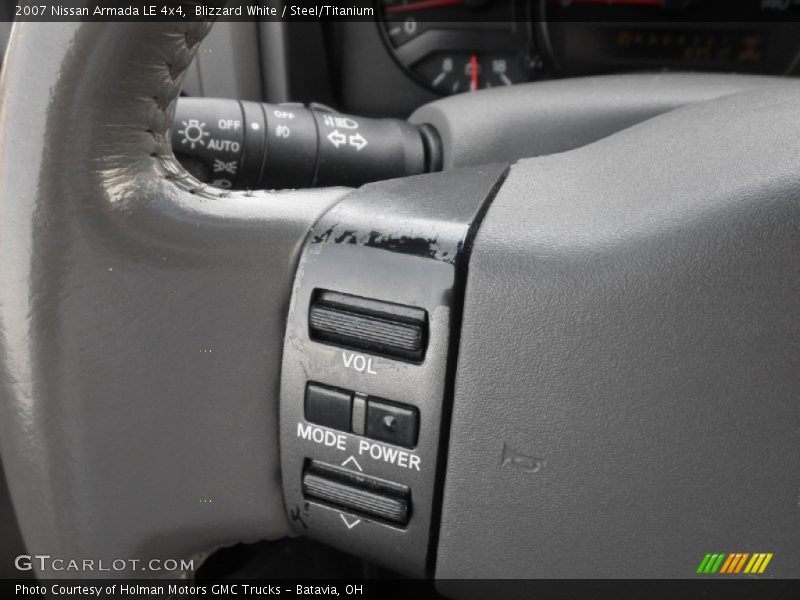 Blizzard White / Steel/Titanium 2007 Nissan Armada LE 4x4