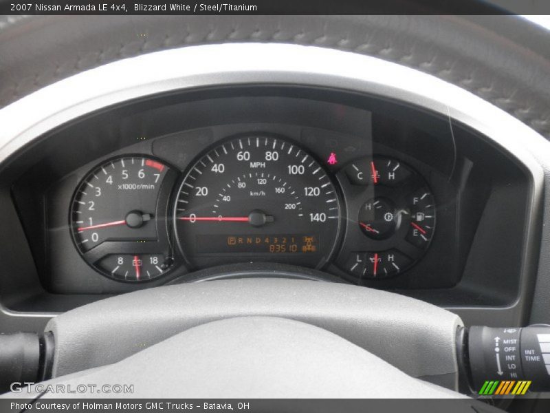 Blizzard White / Steel/Titanium 2007 Nissan Armada LE 4x4