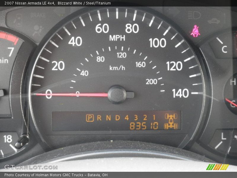 Blizzard White / Steel/Titanium 2007 Nissan Armada LE 4x4