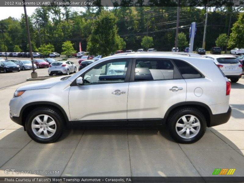 Titanium Silver / Gray 2012 Kia Sorento LX AWD