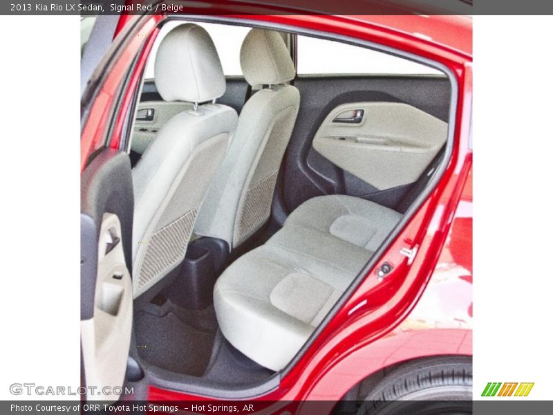 Signal Red / Beige 2013 Kia Rio LX Sedan