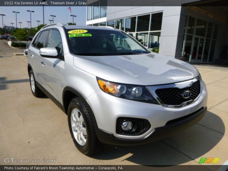 Titanium Silver / Gray 2012 Kia Sorento LX AWD