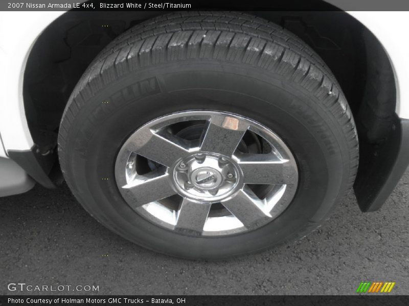 Blizzard White / Steel/Titanium 2007 Nissan Armada LE 4x4
