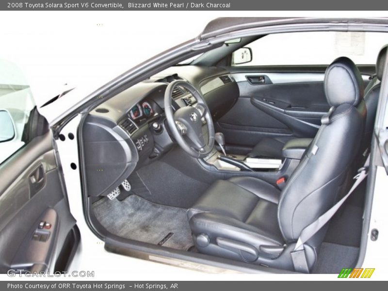 Blizzard White Pearl / Dark Charcoal 2008 Toyota Solara Sport V6 Convertible