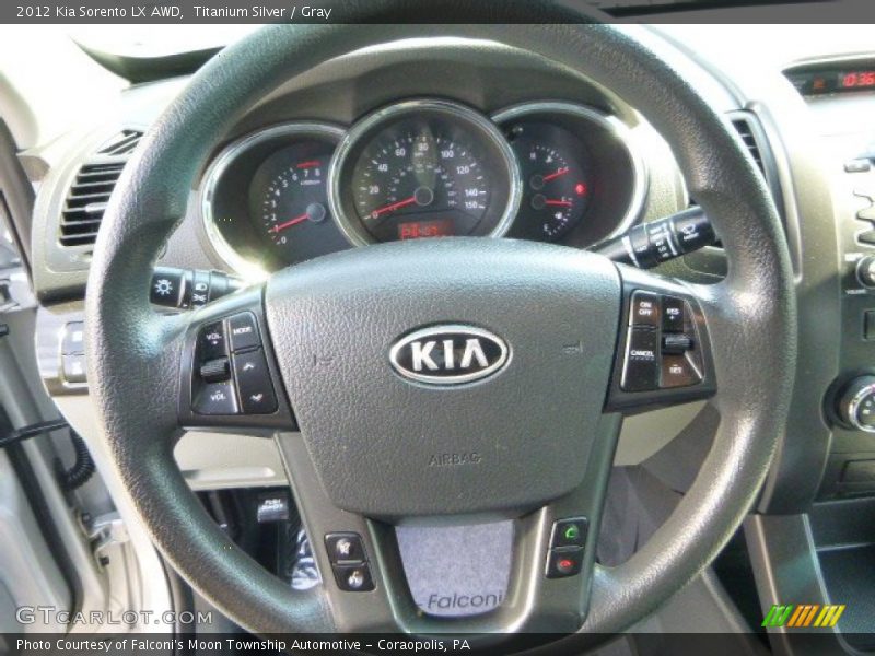 Titanium Silver / Gray 2012 Kia Sorento LX AWD