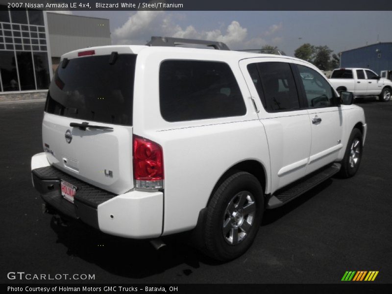 Blizzard White / Steel/Titanium 2007 Nissan Armada LE 4x4