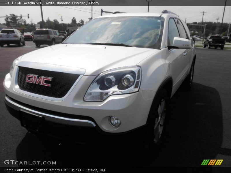 White Diamond Tintcoat / Ebony 2011 GMC Acadia SLT