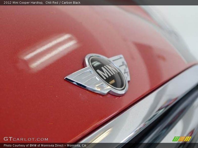 Chili Red / Carbon Black 2012 Mini Cooper Hardtop