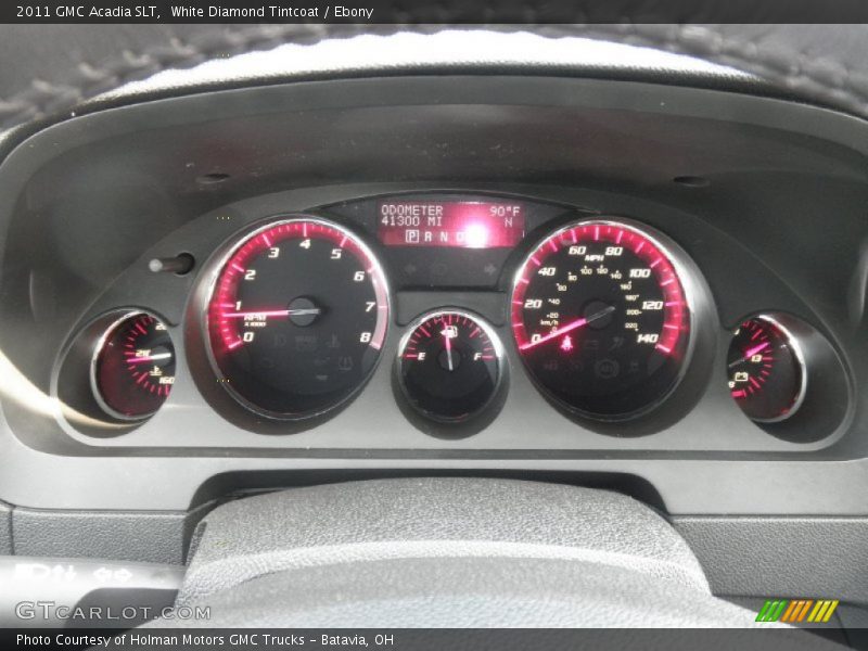 White Diamond Tintcoat / Ebony 2011 GMC Acadia SLT