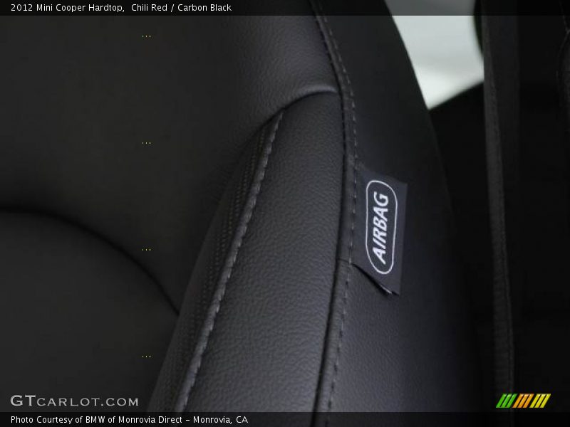Chili Red / Carbon Black 2012 Mini Cooper Hardtop