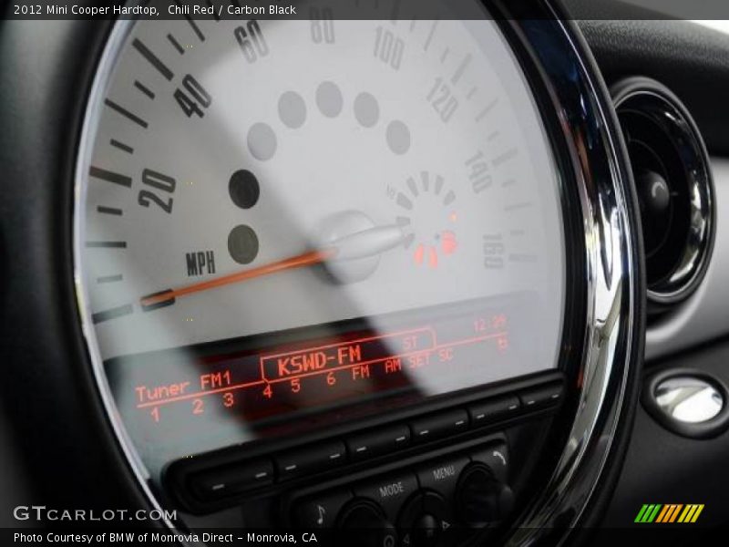 Chili Red / Carbon Black 2012 Mini Cooper Hardtop