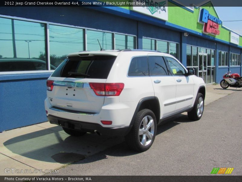 Stone White / Black/Light Frost Beige 2012 Jeep Grand Cherokee Overland 4x4