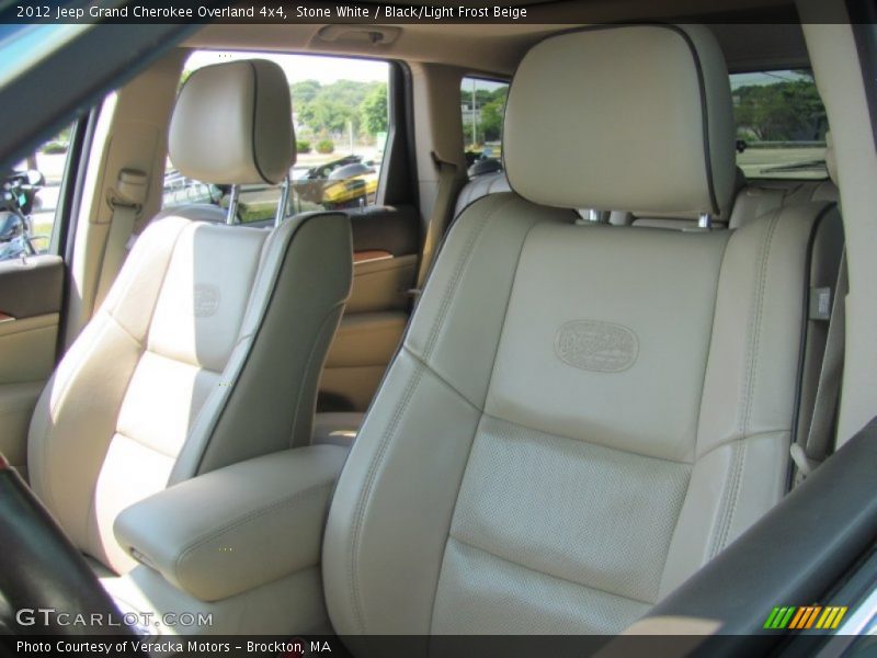 Stone White / Black/Light Frost Beige 2012 Jeep Grand Cherokee Overland 4x4