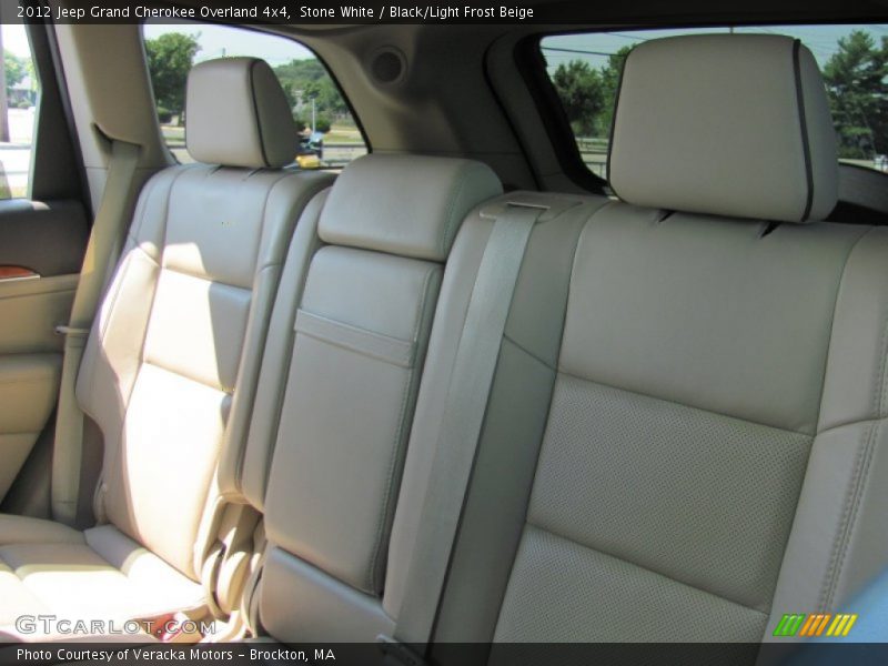 Stone White / Black/Light Frost Beige 2012 Jeep Grand Cherokee Overland 4x4