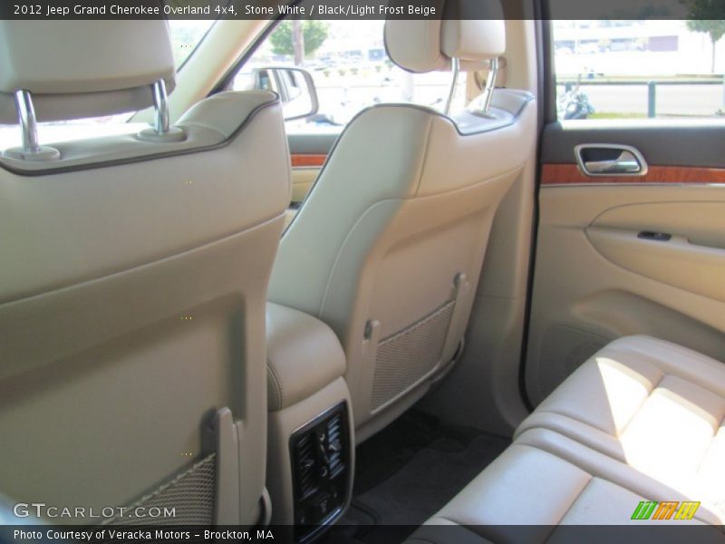 Stone White / Black/Light Frost Beige 2012 Jeep Grand Cherokee Overland 4x4