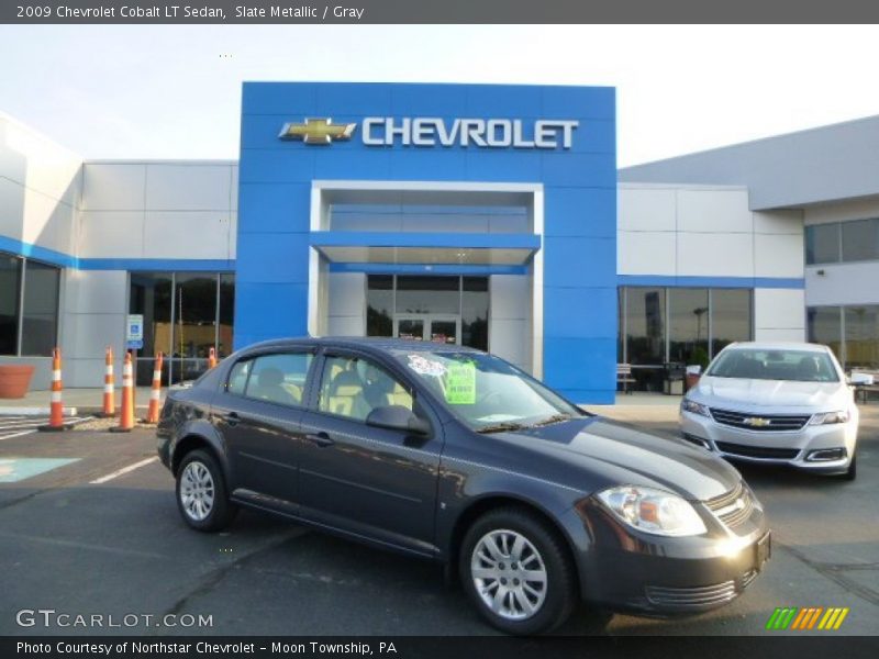 Slate Metallic / Gray 2009 Chevrolet Cobalt LT Sedan